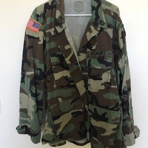 vintage oversized army jacket